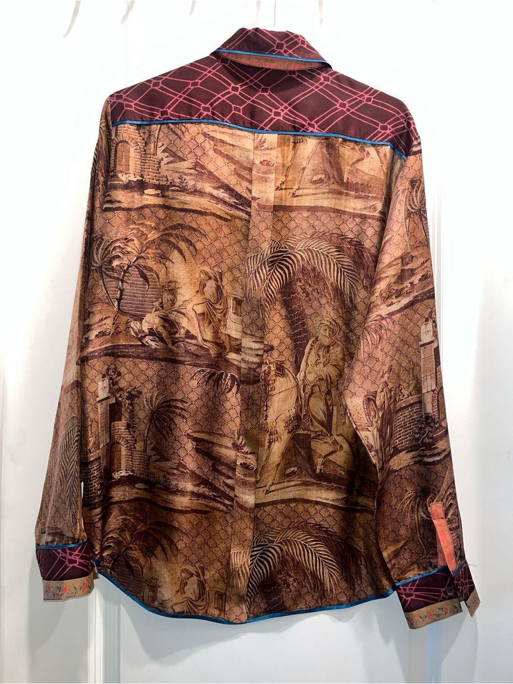 Pierre-Louis Mascia silk button down long sleeve shirt - Picture 2 of 4